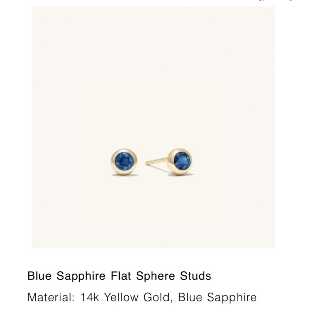 Mejuri Sapphire Earrings
